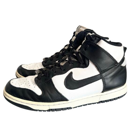 Nike Dunk High Black White DD1399-105 PANDA Size 11 Preowned - Picture 1 of 9